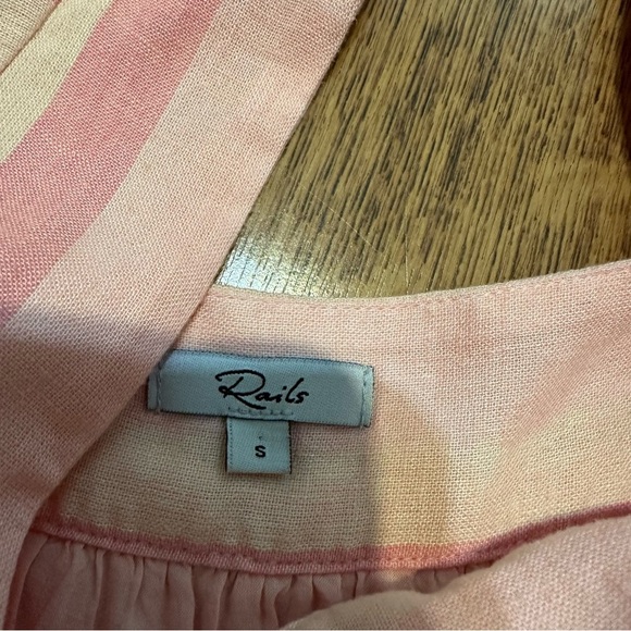 Rails multicolor striped short sleeve lined square neckline dress size small - Picture 5 of 7